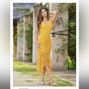 NEW GISELLE DRESS- MUSTARD